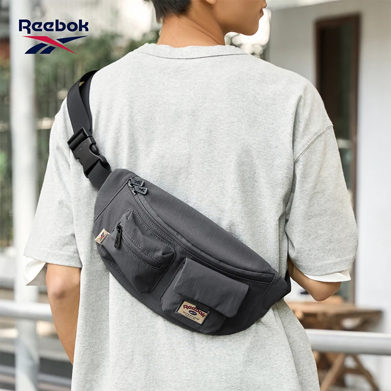 reebok-borsa-a-tracolla-leggera-casual-unisex-per-sport-all'aperto-marsupio-per-telefono-borsa-laterale-da-cintura-per-uomo-e-donna