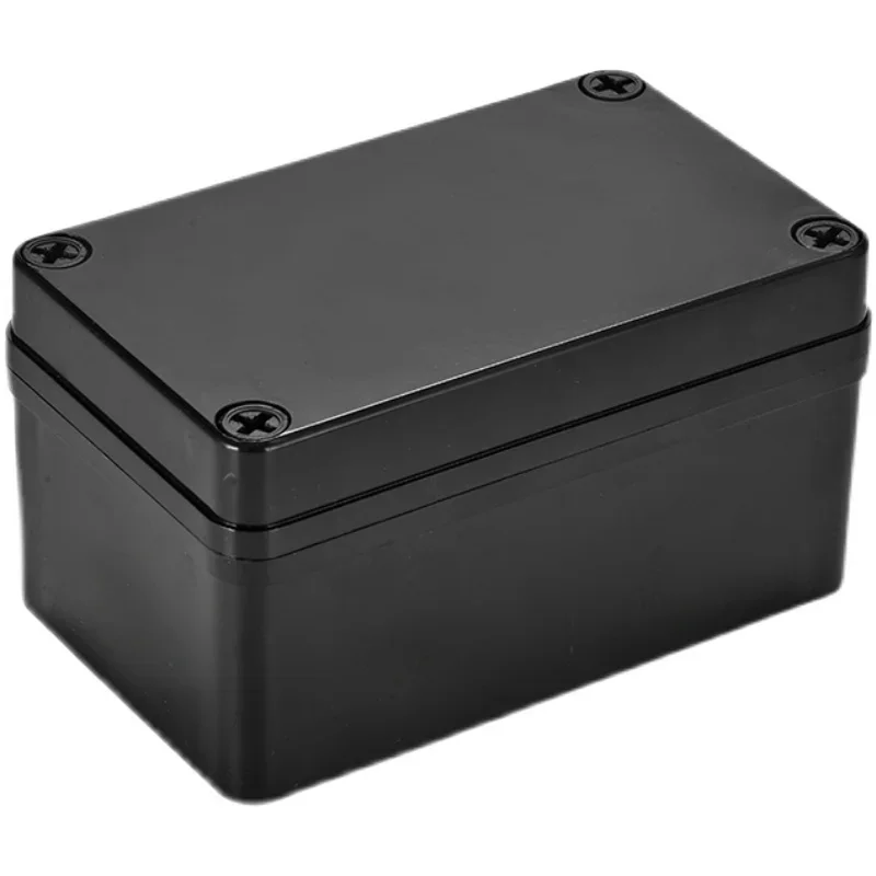 أسود البلاستيك سلك مقاوم للماء صندوق توصيل إمدادات الطاقة مراقبة الأمن في الهواء الطلق مفتوحة شنت صندوق مقاوم للماء غلاف بلاستيكي ABS