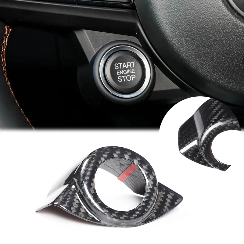 Start Button Trim Ring Start Stop Surround Frame Decoration One-Click Ignition Frame Trim For Alfa Romeo Giulia 952 2017-2019
