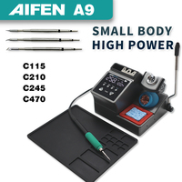 AIFEN A9 Soldering station Compatible  Soldering iron Tips C210 C245 C115 Handle Soldering and rework station Electronic tool