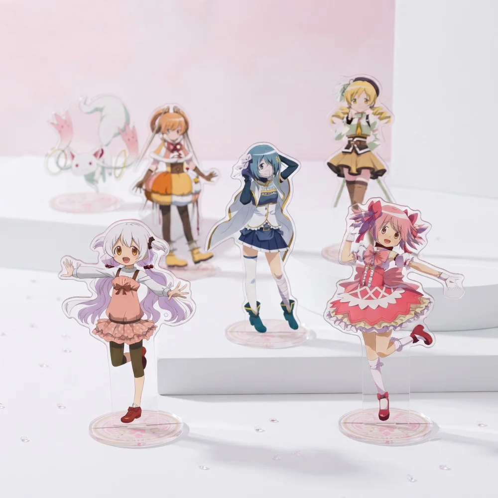 Puella Magi Madoka Magica Acrylic Stand Keychain 2026 New Madoka Sayaka Mami Kyoko Nagisa Cute Lolita Desktop Figure