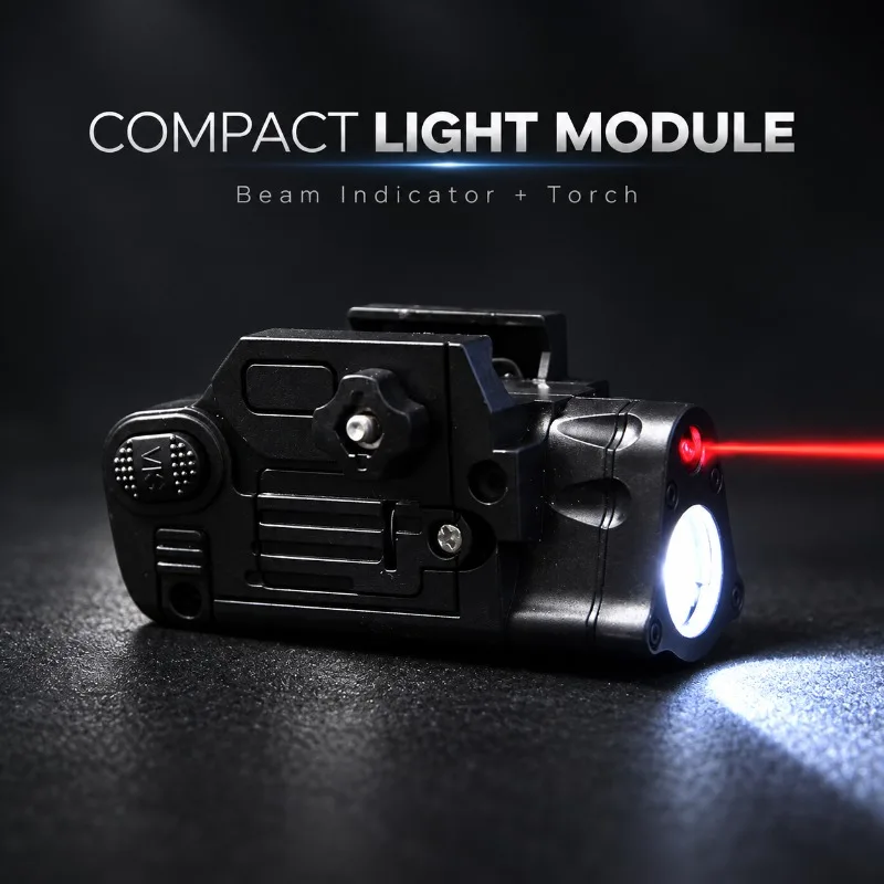Plastic Dual‑function Model Light Kit, Integrated Beam Indicator & Bright Torch for Rail‑fit Hobby Parts