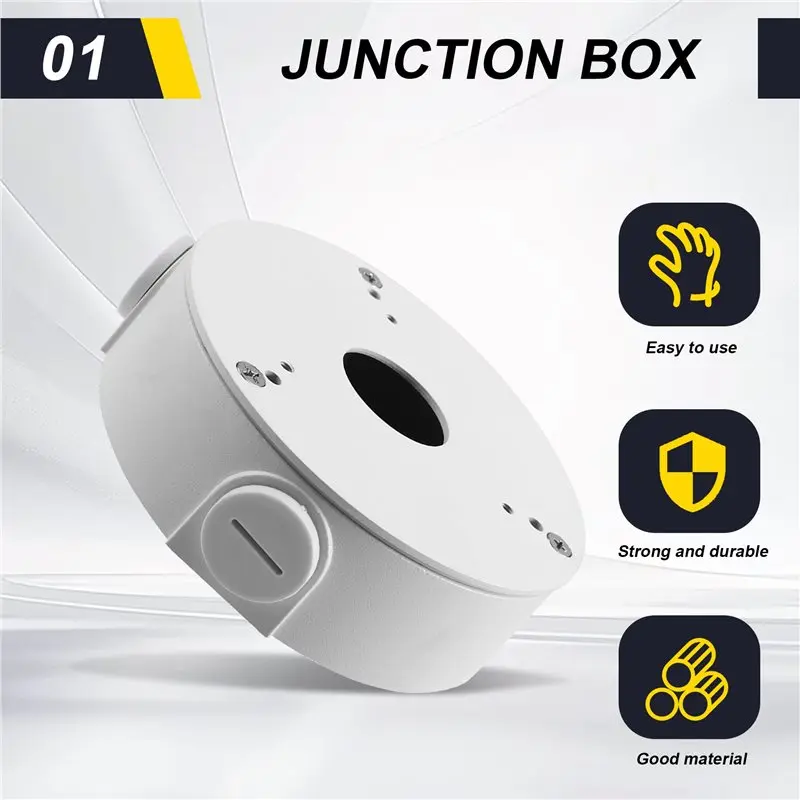 3X PFA13G Waterproof Junction Box IP Camera Bracket Mount For IPC-HDW2841T-S, IPC-HDW2849T-S-IL Cameras-ELEC
