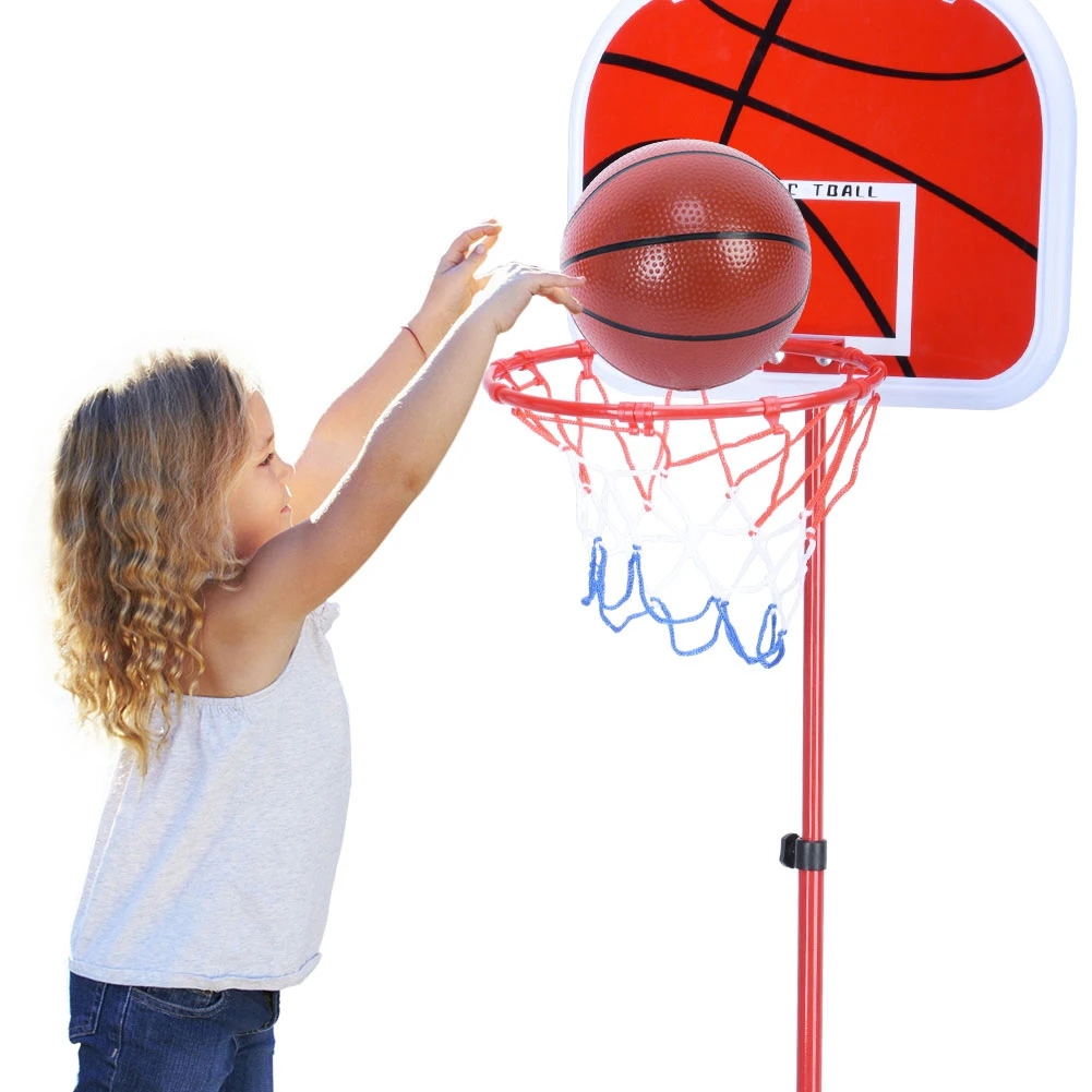 Verstelbaar basketbalsysteem In hoogte verstelbaar basketbalstandaardsysteem Hoop Backboard Net Kit voor basketbalstandaard voor kinderen