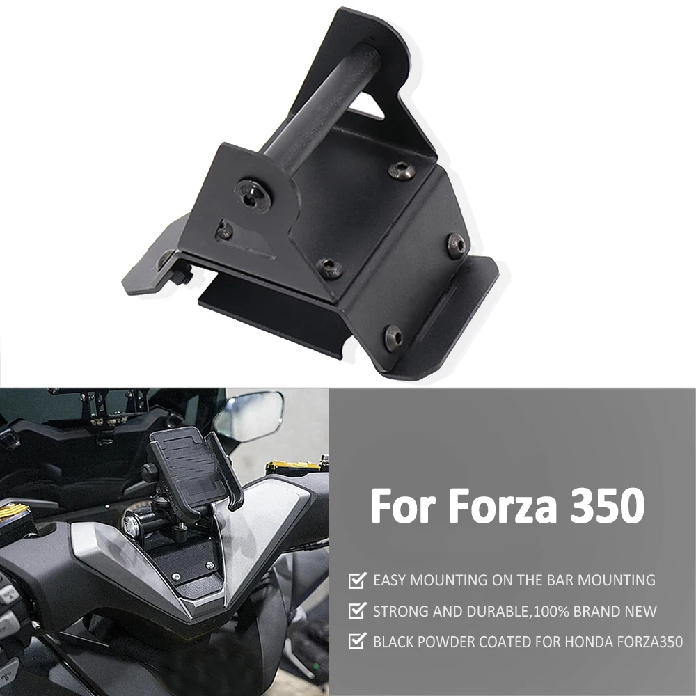 

For Honda Forza 350 2020 2021 NEW Motorcycle Front Phone Stand Holder Smartphone Phone GPS Navigaton Plate Bracket