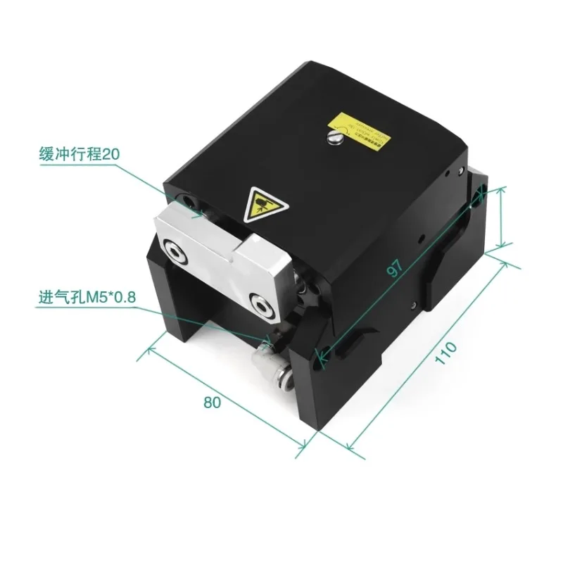 Industrial belt conveyor parts assembly line, automatic buffer stop device