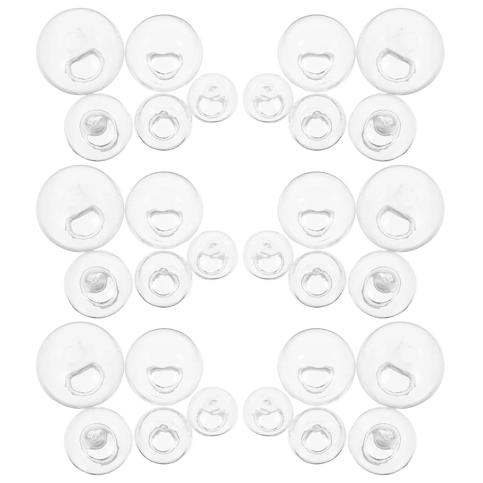 

100Pcs Mini Glass Globe Hollow Transparent Bottles DIY Pendant Charms Fillable Ornaments Jewelry Making Craft Mini Glass Bottles