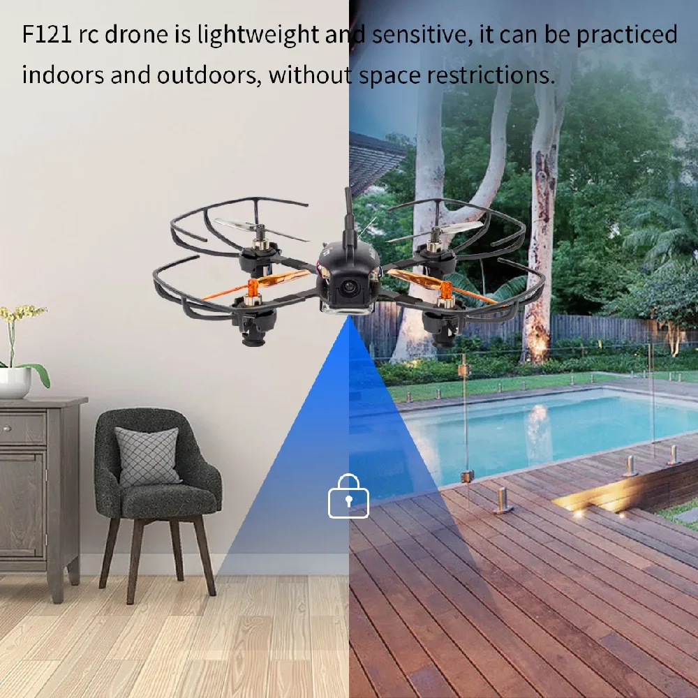 Radiolink F121 Pro RTF FPV Racing Drone 121MM Mini Quad T8S Controller R8SM Receiver 3 Flight Mode for Education Outdoor/Indoor