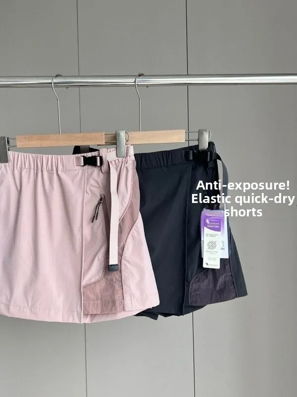 Summer New Outdoor Mountain Series Quick Dry Breathable Elastic Anti Light Casual Skirt Pants A-Line Skirt Women's