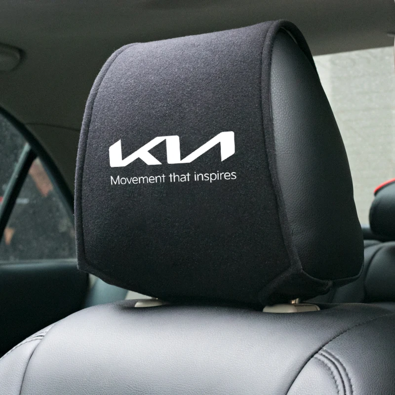 1PCS for Kia Hot car headrest cover fit Rio Ceed Sportage Cerato Soul Picanto Accessories Car Styling