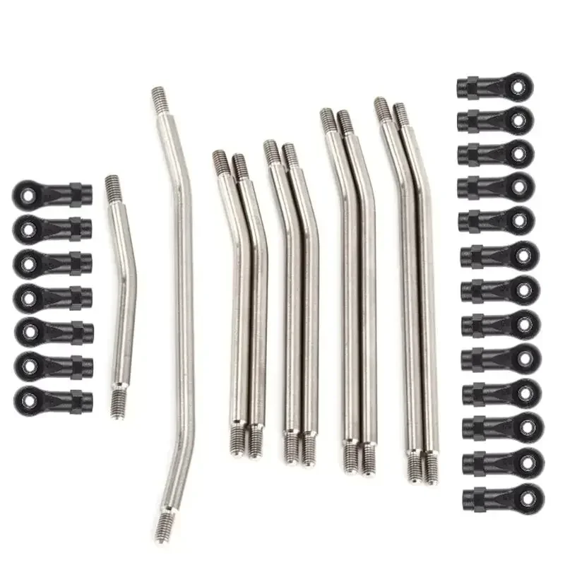 10Pcs/Set Metal Link Set Plastic Rod End for 1/10 RC Crawler Car Axial SCX10 II 90046