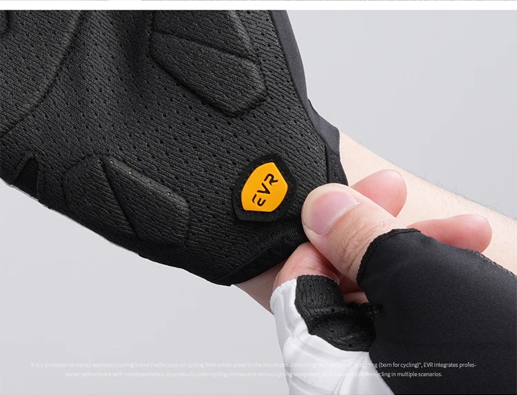 EVR Sommer Herren Fahrradhandschuhe MTB Fahrradhandschuhe Stoßdämpfende Halbfinger-Rennradhandschuhe Zubehör – Detail 9