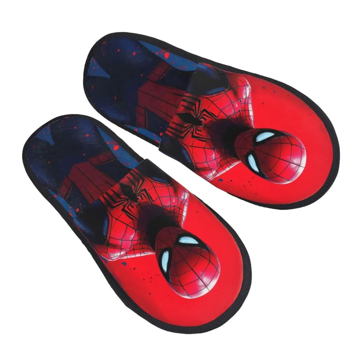 

Custom Print Women Spider Man Cartoon Superhero House Slippers Soft Warm Memory Foam Fluffy Slipper Indoor Outdoor Shoes