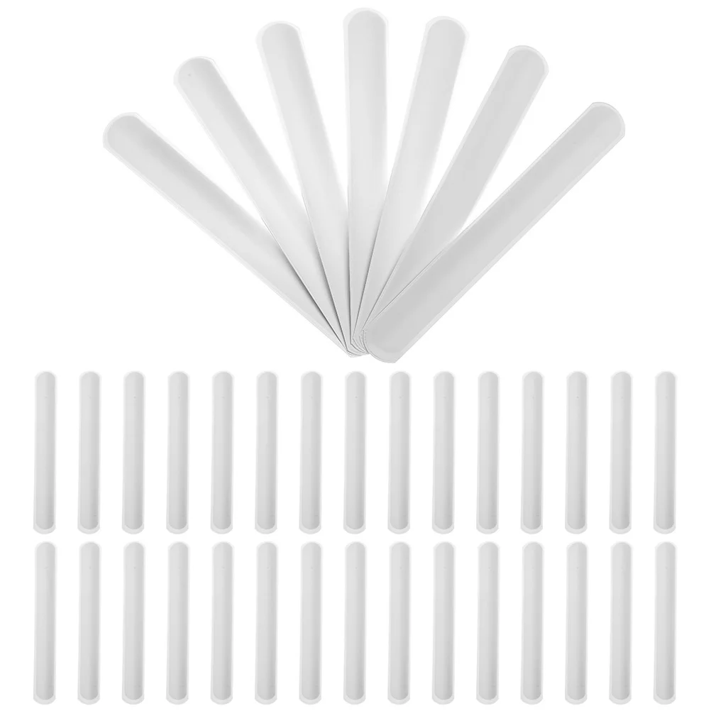 

60pcs White Bracelets Graffiti Pattern Slap Bracelets For Kindergarten Party Favors For Kindergarten Classroom Prizes Student