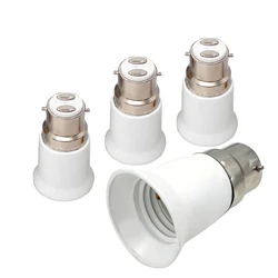 4pcs B22 To E27  Light Socket Adapter CE Rohs Bayonet Cap To Standard Medium Edison Screw Bulb Holder Lamp Base Converter