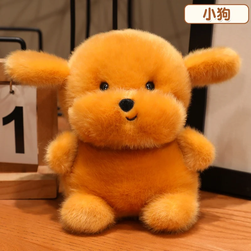 Lovely Penguin Sheep Chicken Dog Siamese Cat Plush Keychains Pendant Girls Backpack Phone Plush Keyring Small Table Companion