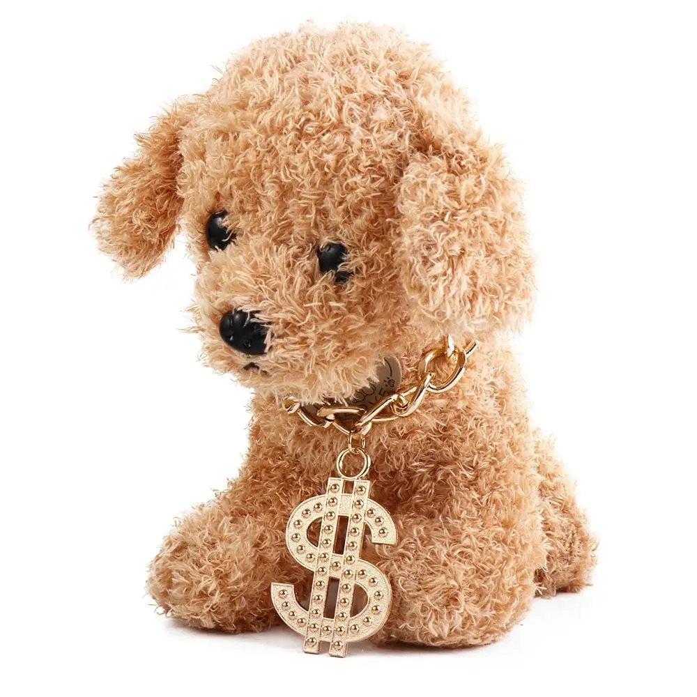 

Metal 43Cm Dollar Pet Accessories Personalized Dog Supplies Dog Chain Pendant Pet Collar Necklace