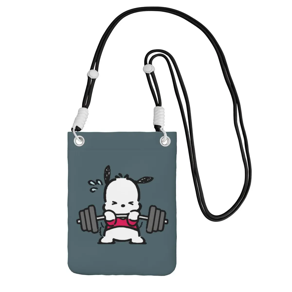 

Сумка для мобильного телефона Pochacco на заказ, диагональная сумка для мужчин и женщин, повседневная сумка для мобильного телефона с собакой для путешествий, велоспорта, телефона, сумка для денег