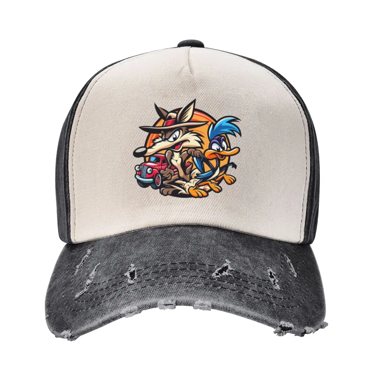 Road Runner and Coyote Baseball Cap funny hat New In The Hat For Man Women's