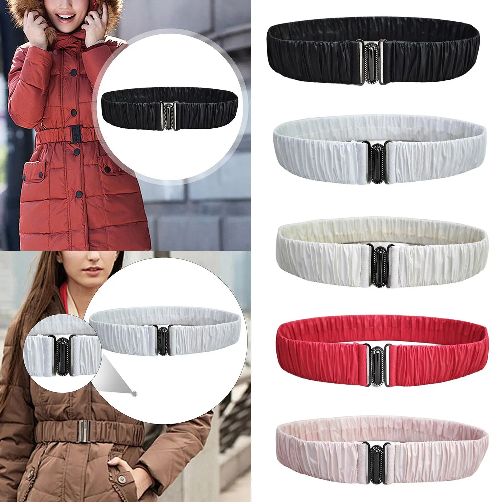 

Эластичный пояс, плиссированный корсет, пояс Cinch для женской куртки