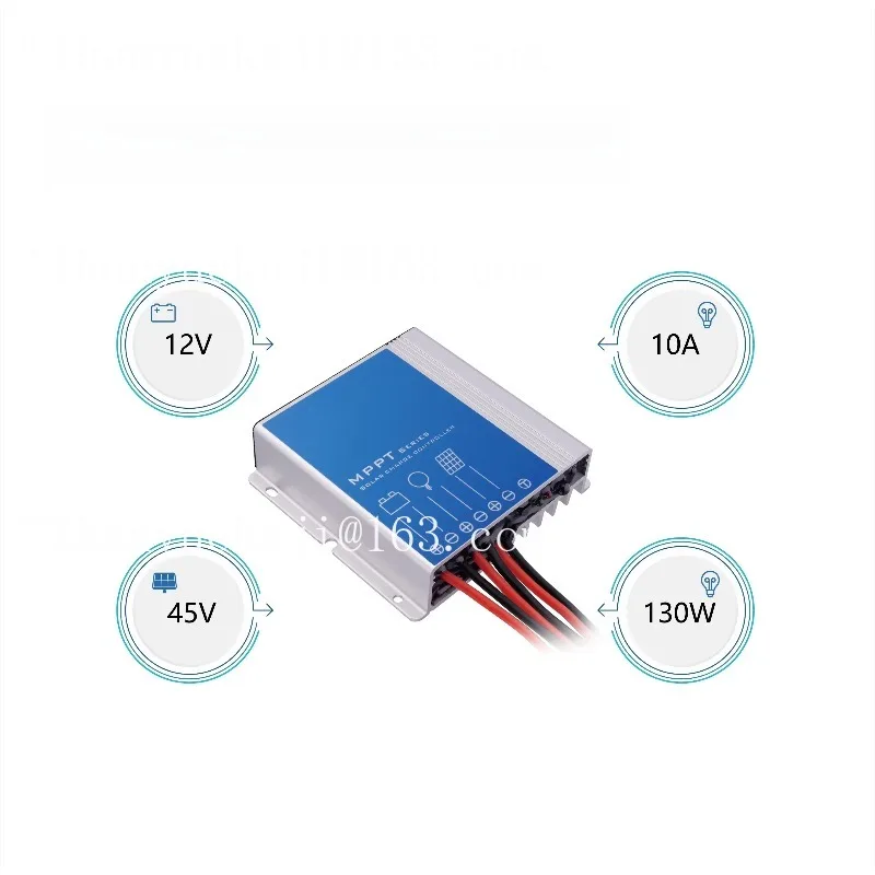 10A 12V MPPT solar charging controller, function: maximum 45V solar input IP67 protection level 96% efficiency