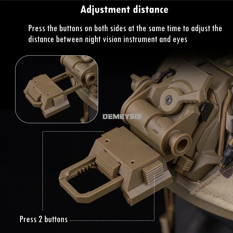 خوذة تكتيكية NVG قوس حامل ل PVS15 PVS18 PGPNVG18 نظارات الرؤية الليلية حامل قوس جبل خوذة الملحقات