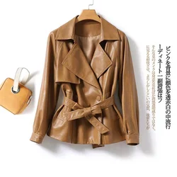 2023 New Leather Jacket Female Coat Fall Winter PU Leather Jacket Korean Version Miss Leather Jackets Short Women's Outerwear