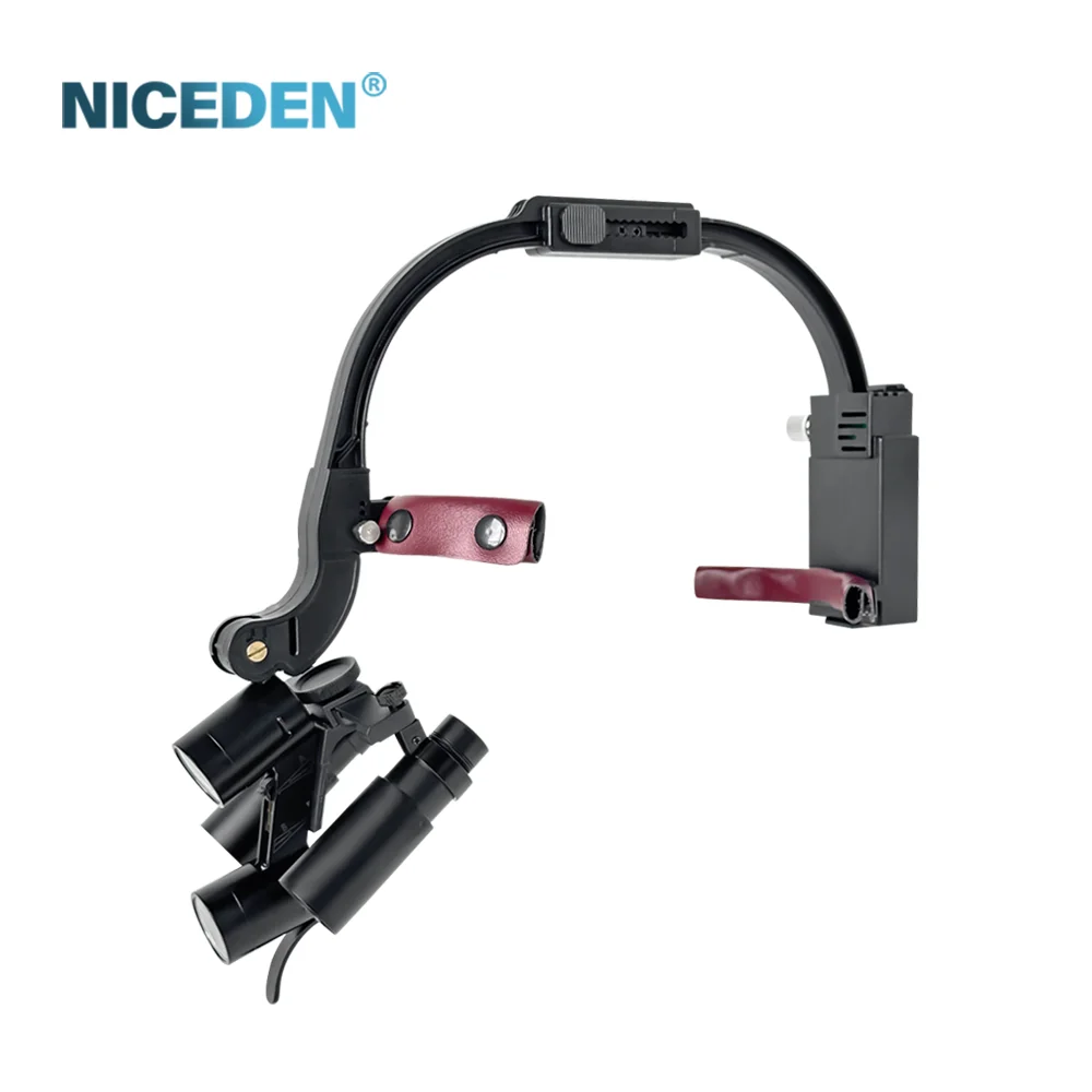 Galilean Headband Loupes 2.5X 3.5X 6X 5W LED Light Tool for Precision Close Range Inspection Work