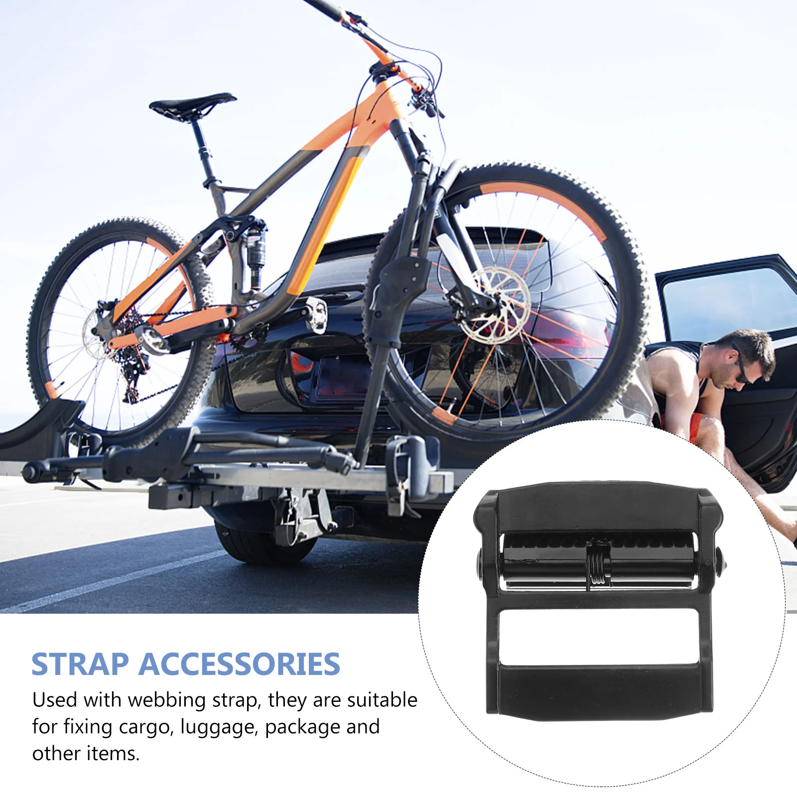 

1pc Press Lock Buckle Zinc Alloy Webbing Strap Fastener For Car Bundling Boards Boxes Moving Outdoor Use Webbing Press Buckles