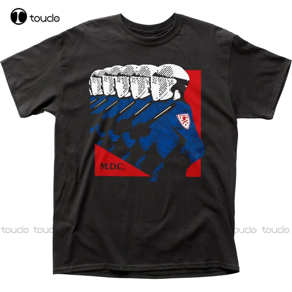Mdc Riot Cops camiseta para hombre con licencia Rock N Roll música Retro Band camiseta nueva camiseta negra para mujer moda camiseta novedad de verano Popular