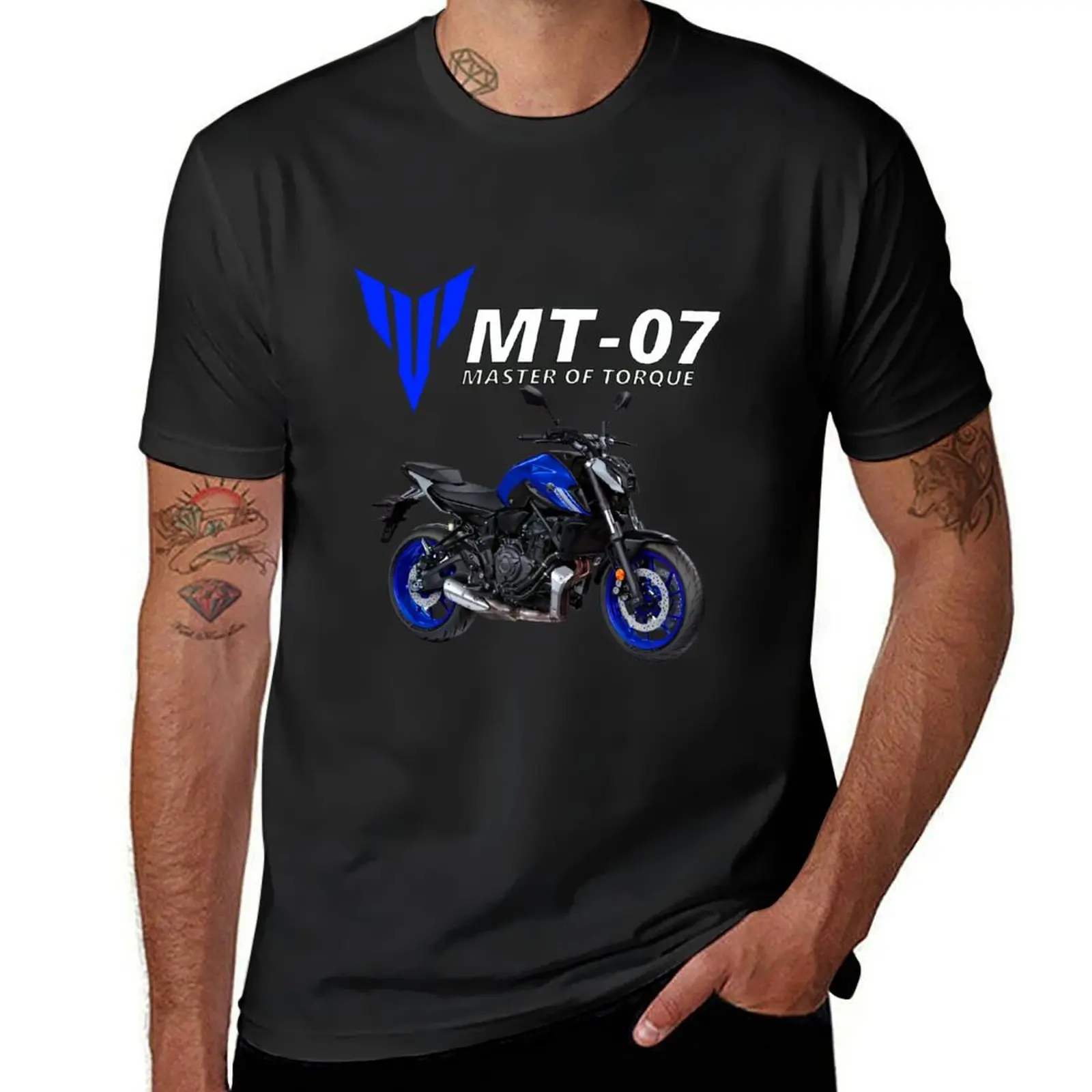 MT-07 Motorcycle T-Shirt oversizeds shirts graphic tees Aesthetic clothing mens t shirt