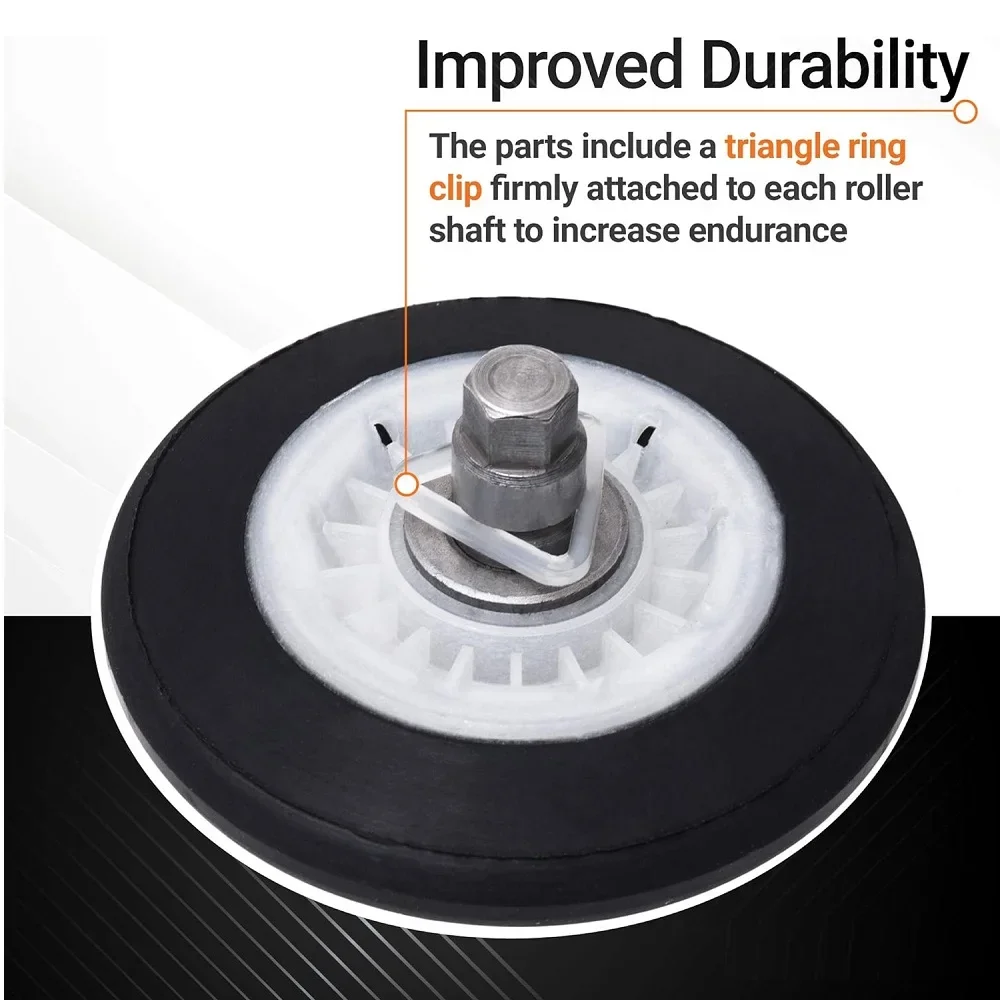 4581EL2002C مجموعة أسطوانة طبل المجفف المتوافقة مع مجففات LG استبدال AP 5688895 ، PS 8260240 , 2701044 ، 4581EL2002A-4 قطع