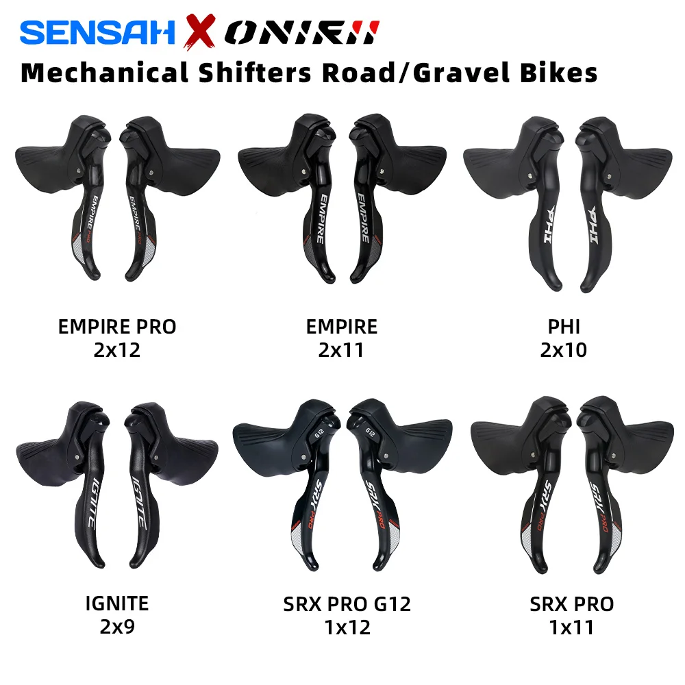 SENSAH Road Bicycle Brake Shift Lever Carbon Shifters 2x8 /2x9 / 2x10 / 2x11 / 2x12 Speed 11V BIKE For IGNITE PHI EMPIRE SRX PRO