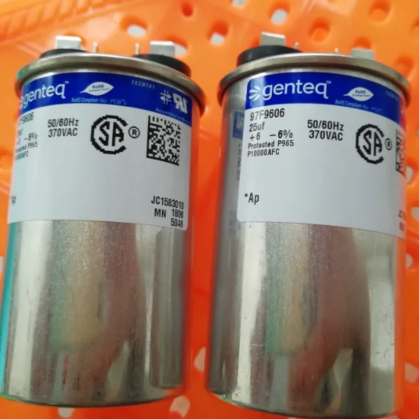 97F9606 New original spot 25UF capacitor 50/60HZ Genteq (1 piece)