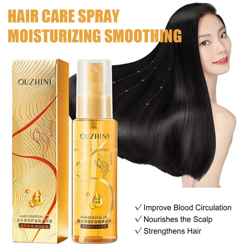 Smoothing Hair Essential Oil Spray Moisturizing Repair Care Soften Spray Damaged Brighten And Dry Product Hair Hair Anti-st L6p3