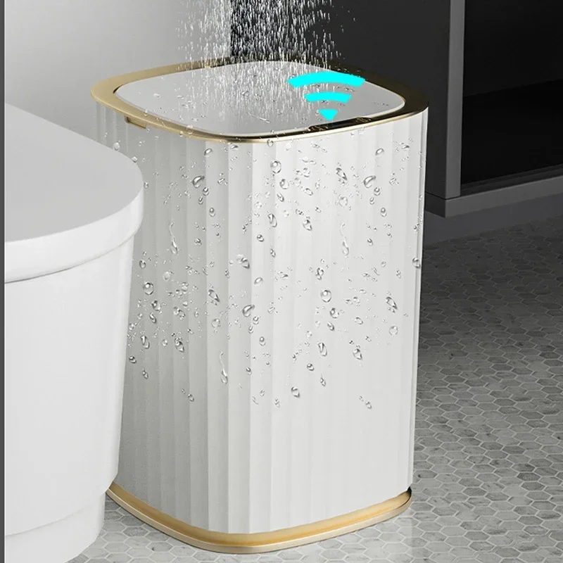 Smart Sensor Garbage Bin Trash Can Intelligent Induction Kitchen Bathroom Dustbin Waterproof Household Automatic Wastebasket