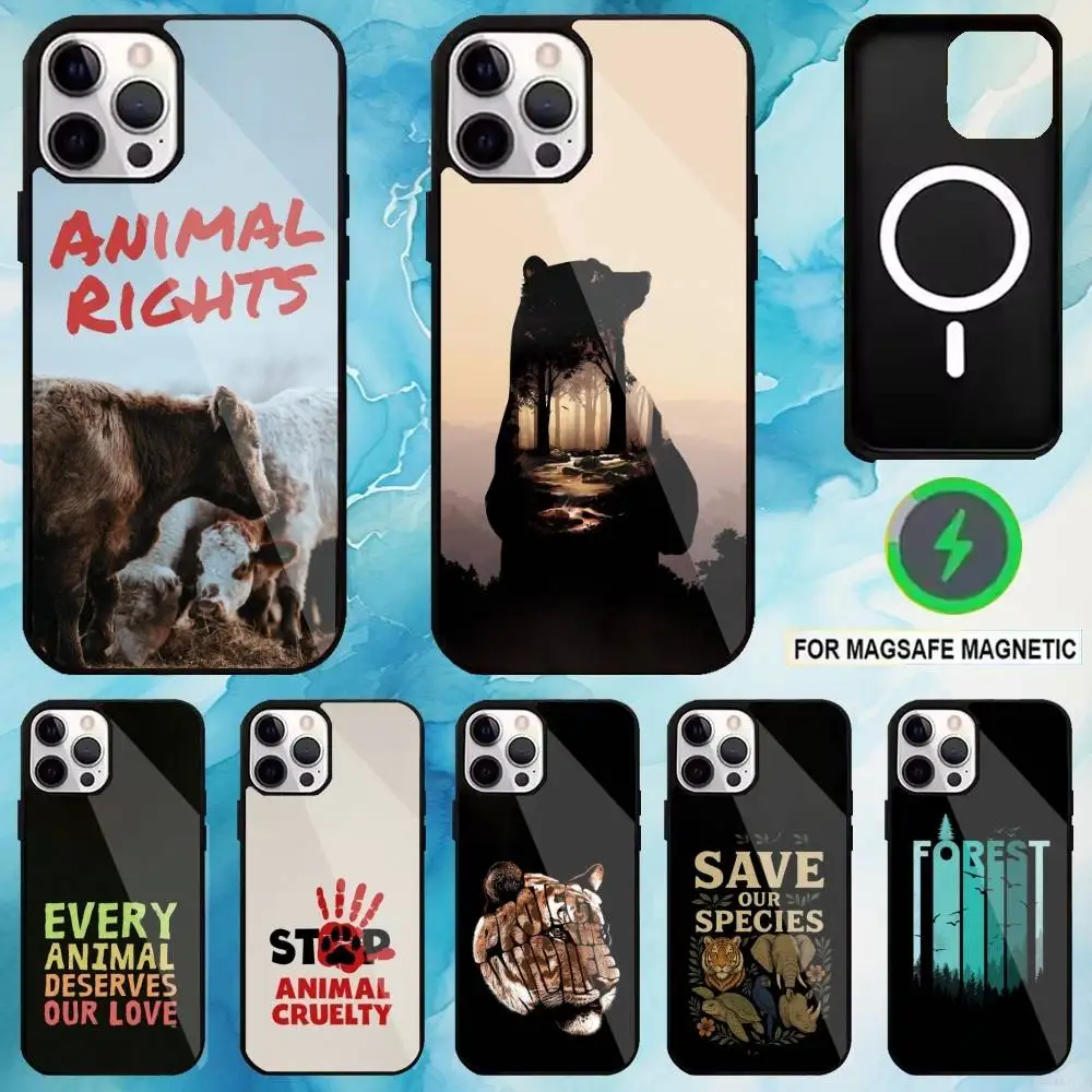 

Protect wild animals Phone Case For iPhone17,16,15,14,13,12,11 Plus,Pro Max Magnetic For Magsafe Wireless Charging