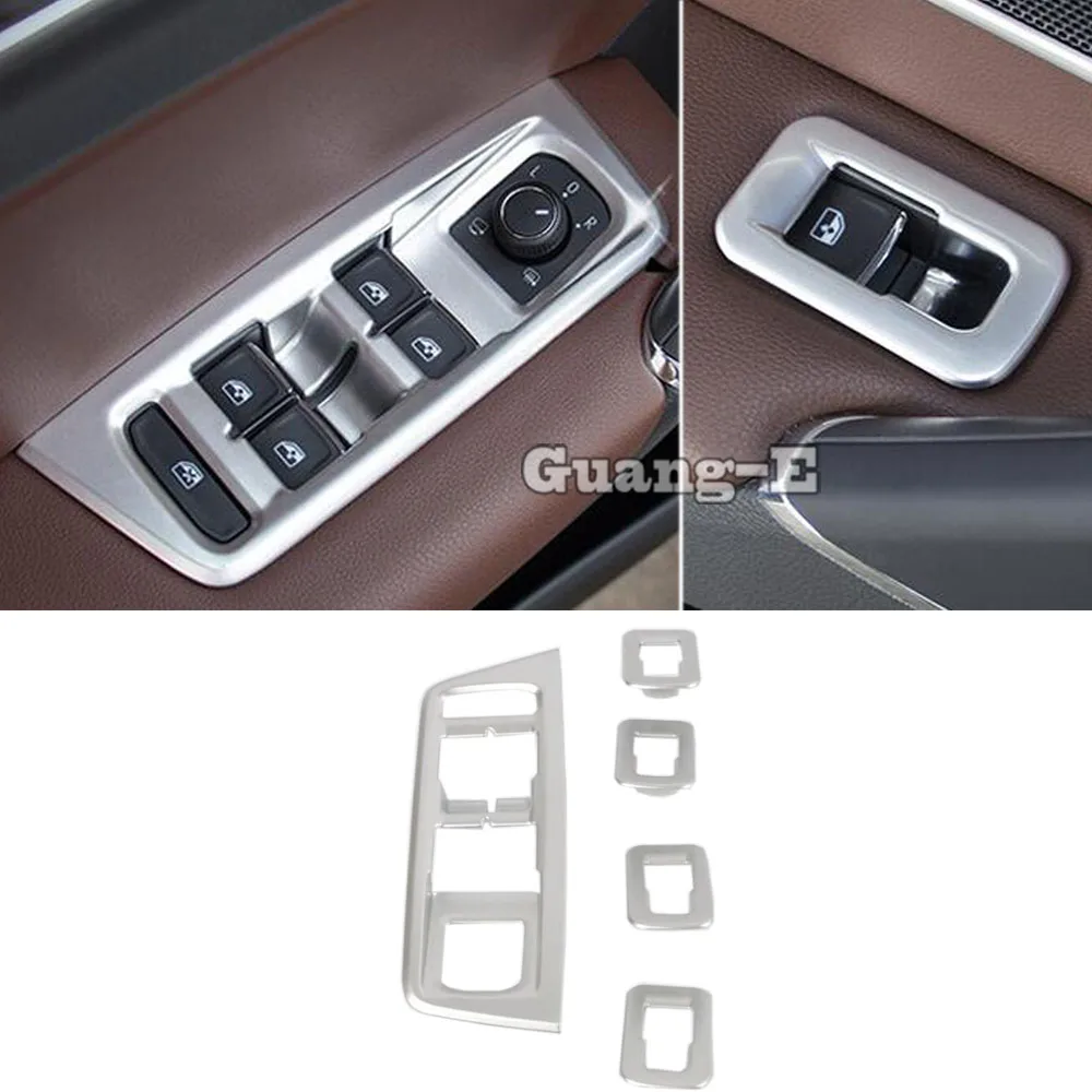 

Car Door Window Glass Inner Panel Armrest Lift Switch Button Trim Frame 4pcs For VW Volkswagen Touran L 2016 2017 2018 2019 2020