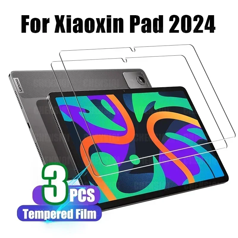 Пленка из закаленного стекла для Lenovo Xiaoxin Pad 2024, 11 дюймов, твердость 9H, HD, защита от отпечатков пальцев, защитная пленка премиум-класса для экрана