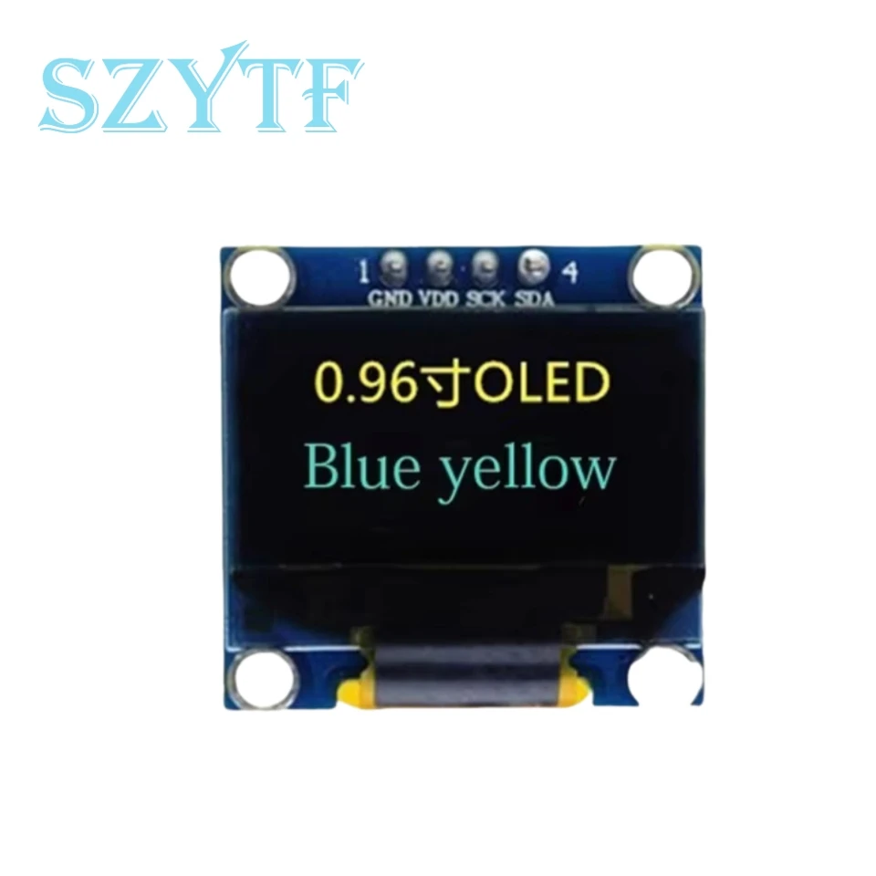 Blue/White/ Yellow Blue Color 128X64 OLED LCD LED Display Module For Raspberry Pi Arduino 0.96 I2C IIC Serial
