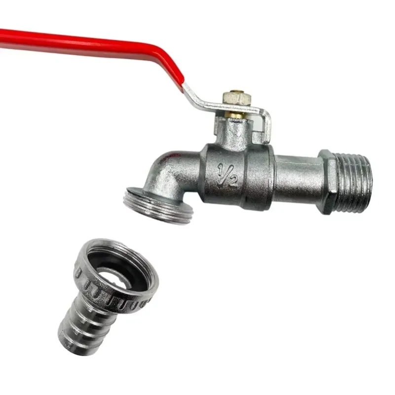 1/2inch Garden Irrigation Brass Faucet IBC Tank Water Tap Single Outlet Valve Replacement Antifreeze Outdoor Balcony Accessories