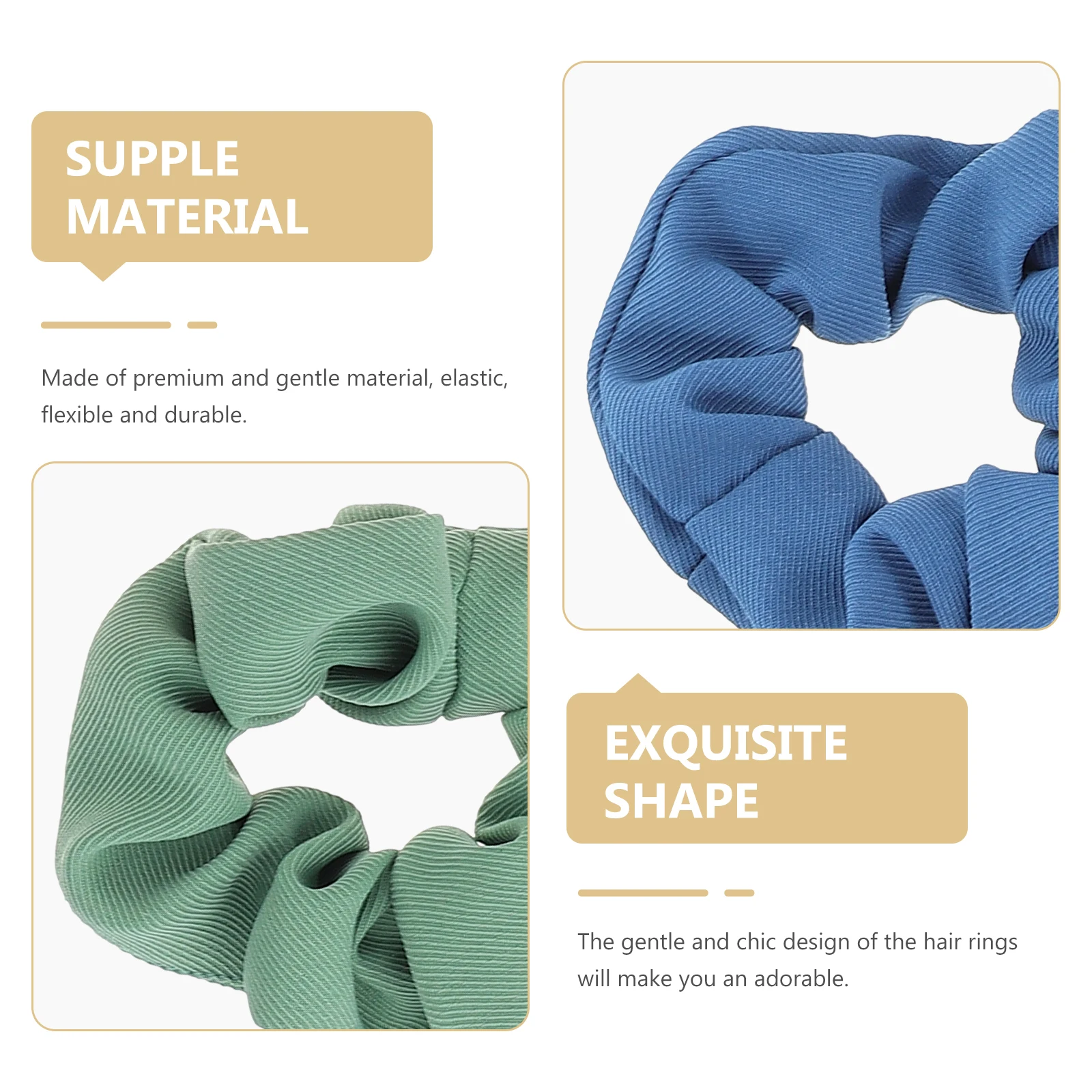 

8pcs Scrunchies Elastic Bands Women Durable Soft Scrunchies For All Occasions Gentle Hair Accessories Flexible Hair Ropes For