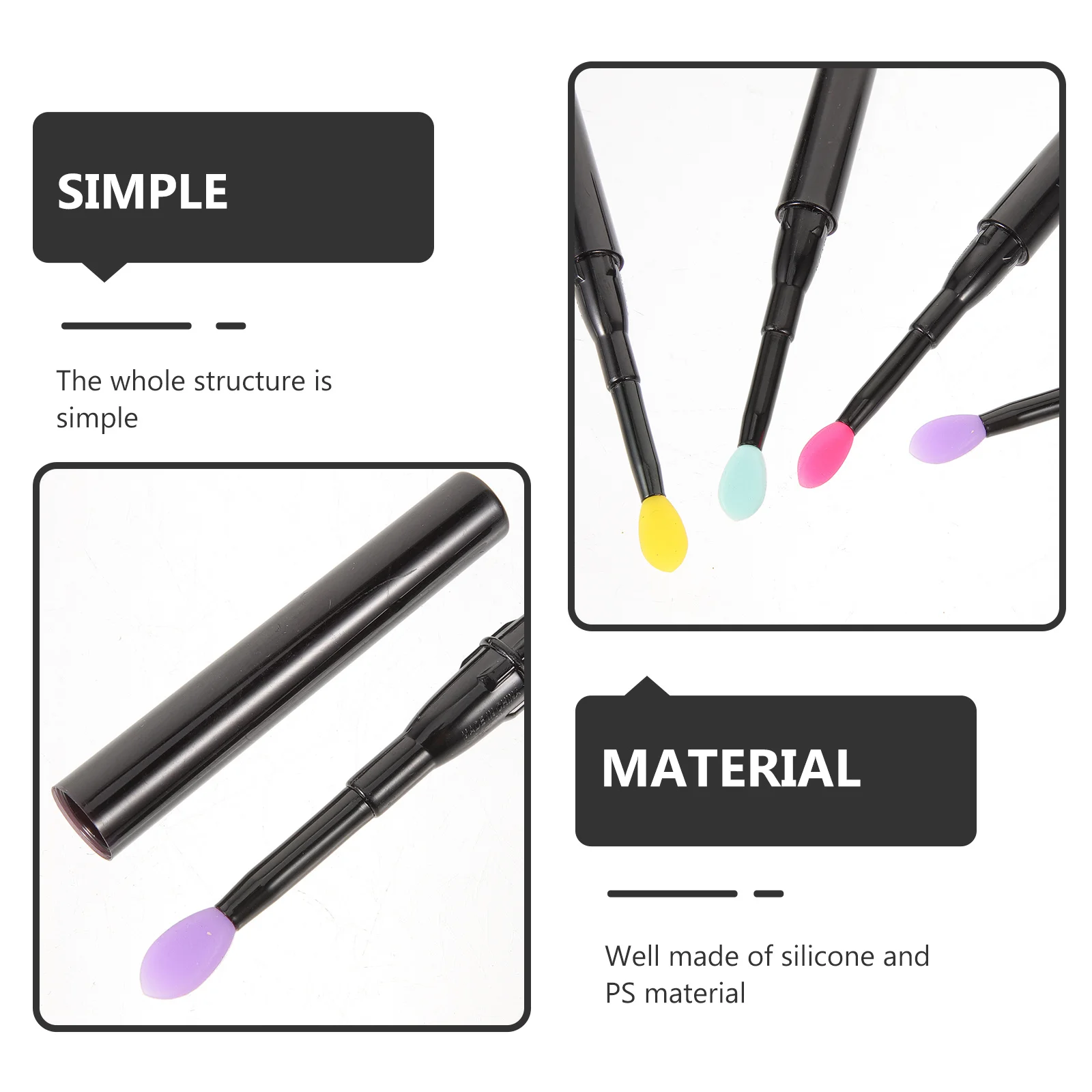 12 قطعة فرشاة الشفاه السيليكون متعددة الاستخدام أحمر الشفاه قضيب الصولجانات غير قابلة للخدش حتى تطبيق مجموعة أدوات ماكياج الموضة هدية