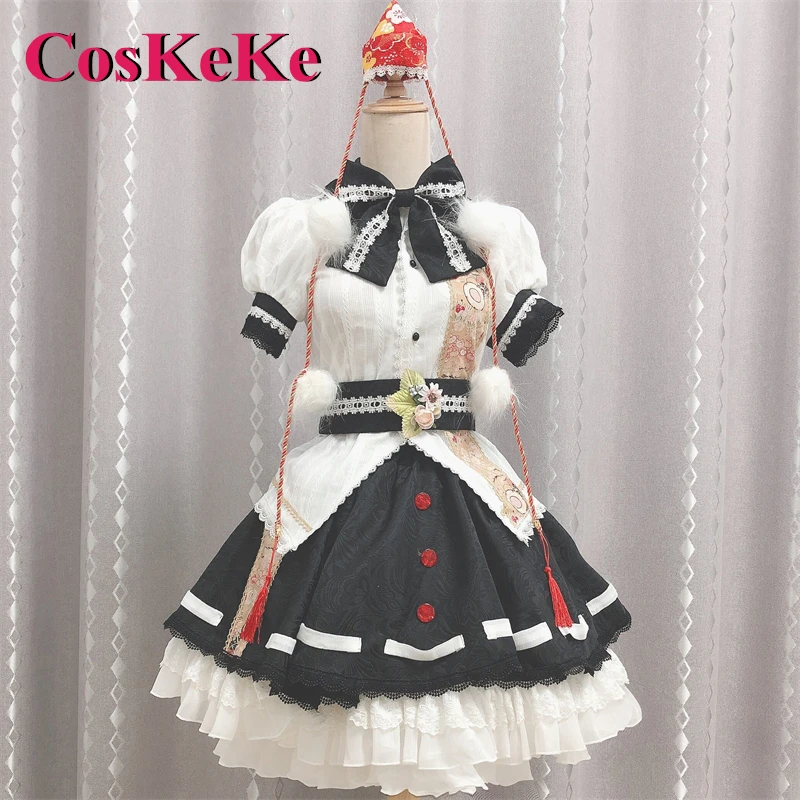 CosKeKe Syameimaru Aya Cosplay Anime Game Touhou Project Costume Beautiful Fairy Formal Dress Women Party Role Play Clothing