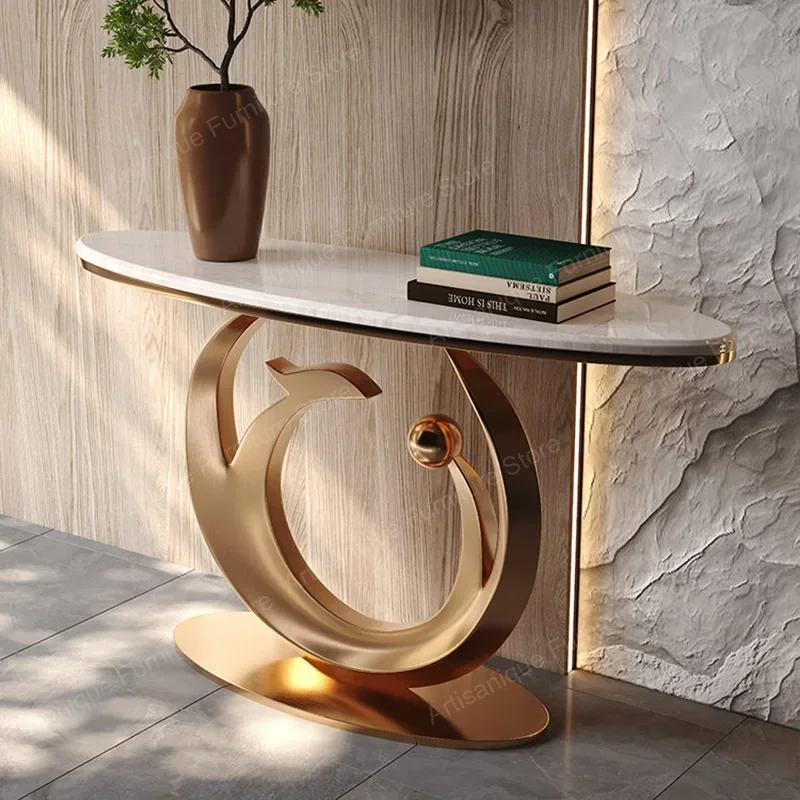 # Decorative Nordic Console Table Multifunctional Home Entryway Table Space Saving Creative Mesa Entrada Living Room Furniture