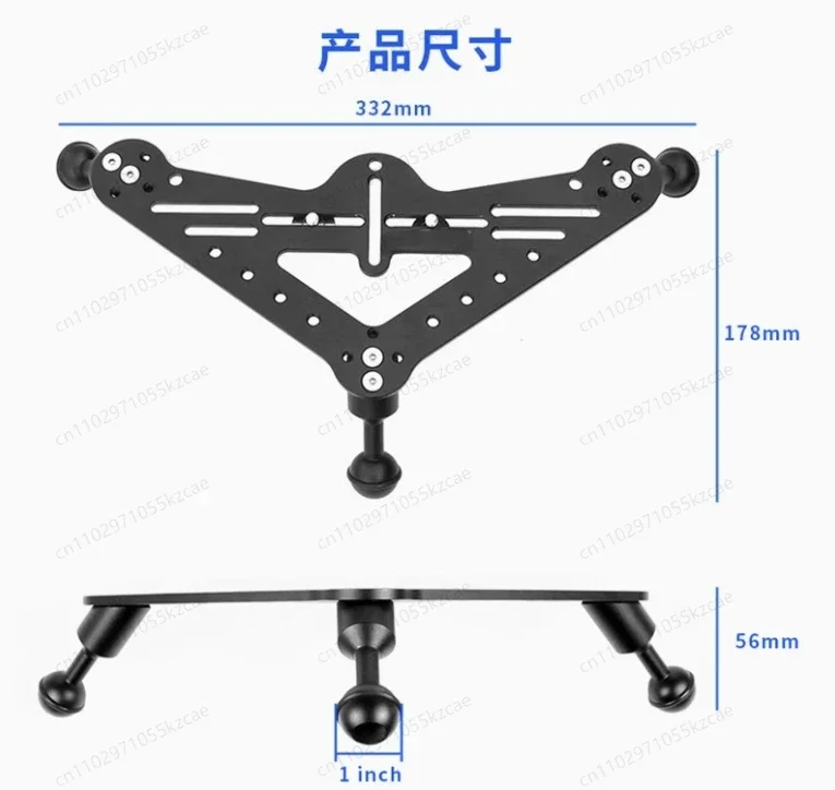 Diving Tray Rig Video Triangular Stabilizer Gimbal Tripod Base  SLR Camera Underwater Photography Light Stand Tripod Base