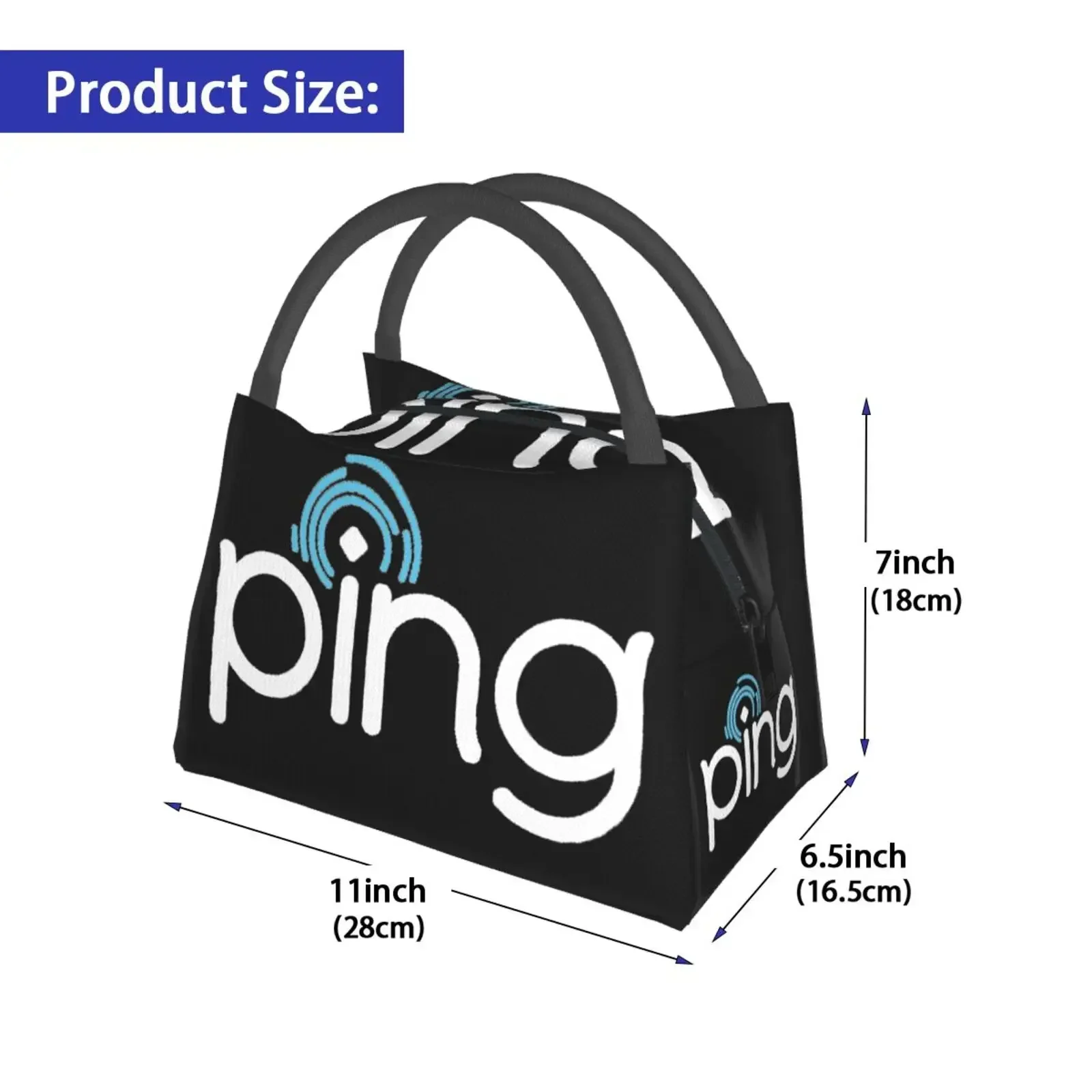 โลโก้กอล์ฟถุงอาหารกลางวันReusable ToteถุงอาหารกลางวันสําหรับงานสํานักงานโรงเรียนPicnic Campingฉนวนกันความร้อนและความเย็น