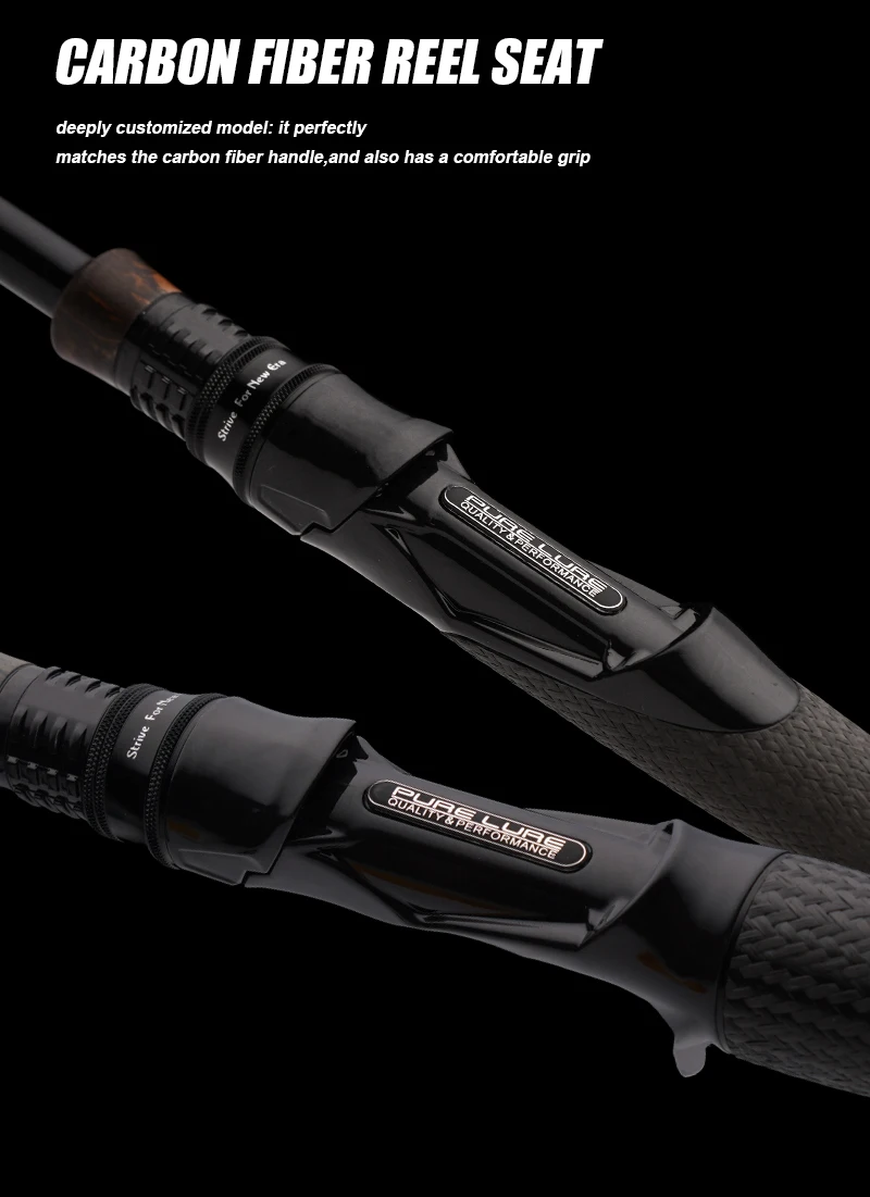 Purelure Realm Bass-Angelrute All M40X Toray Carbon Soft Bait Zander EX F/F Action mit Fuji SIC Ring für Spinning und Casting – Detail 9