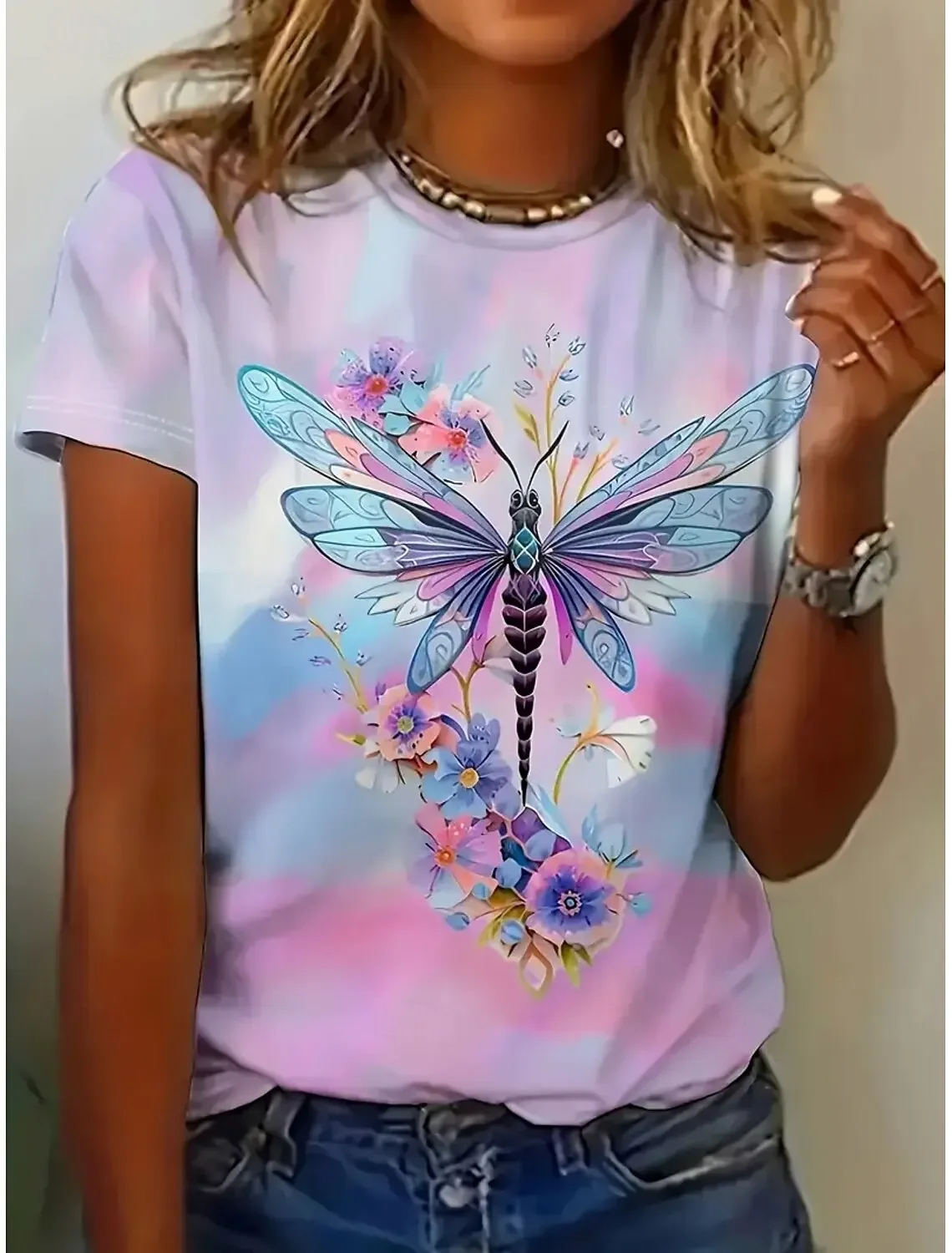 

Модные женские футболки больших размеров с забавными животными в стиле гавайи, стильные повседневные футболки с короткими рукавами и круглым вырезом с принтом, обычные топы