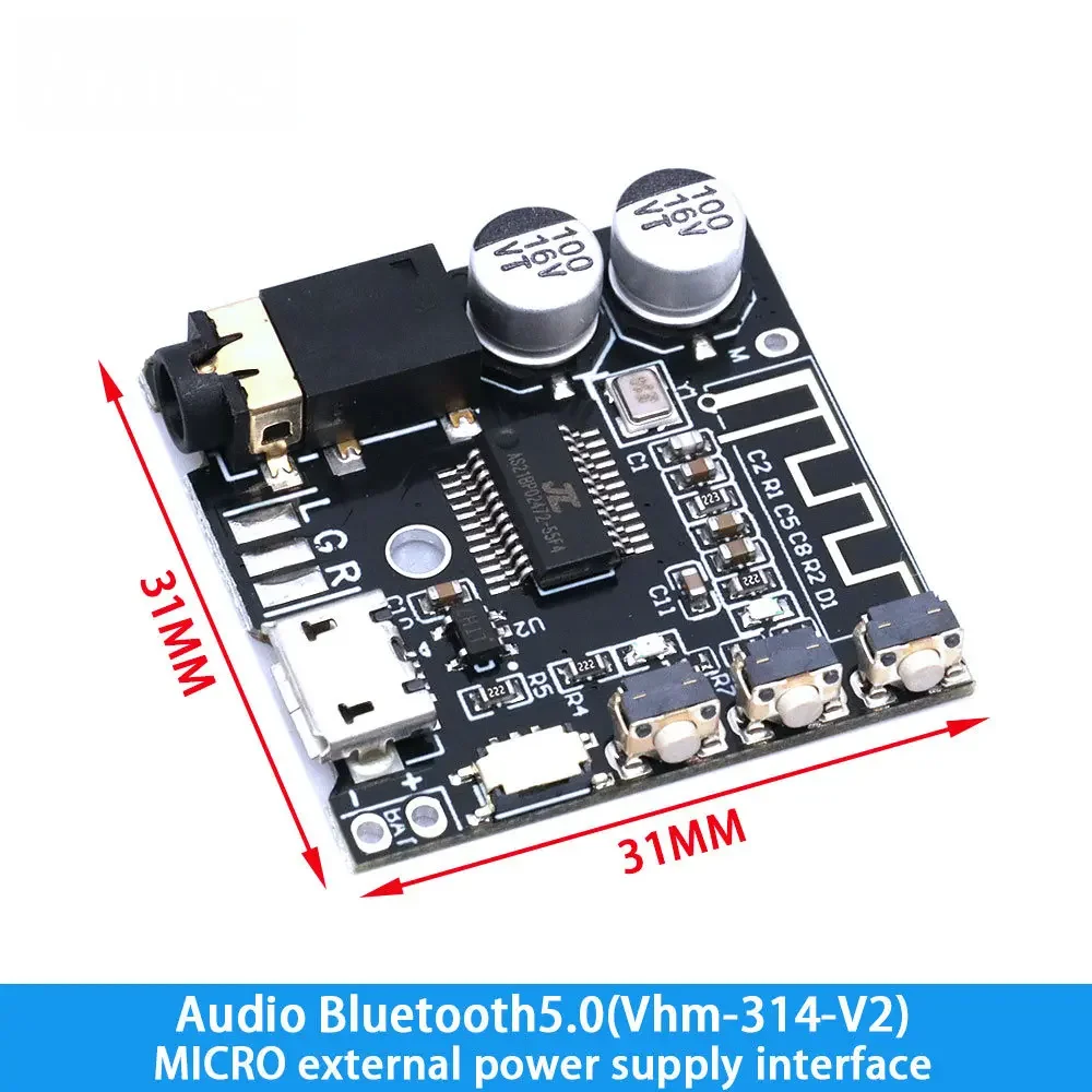 Bluetooth 5.0 Pro Audio Receiver Module – XY-WRBT Lossless MP3 Decoder Board with Stereo Sound & Included Case